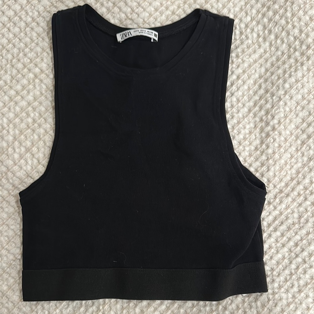 Zara Black Women's Crop Top